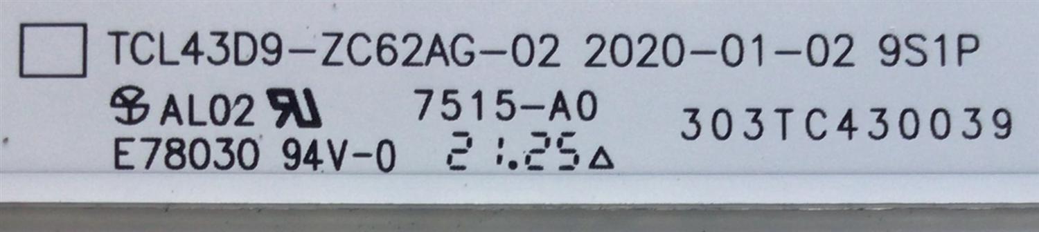 KIT DE LED'S PARA TV PHILIPS (3 PIEZAS) / NUMERO DE PARTE TCL43D9-ZC62AG-02 / TCL43D9-ZC62AG-02D / 303TC430039 / 303TC430039D / TC430M11 / 4C-LB430T-ZC7 / 210627BB05 / 2300016712 / MODELO 43PFL5765 / 43PFL5765/F8 / 43PFL5756/F7 A - Imagen 2